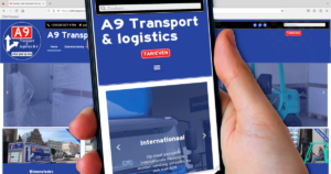 A9 Transport & logistics vernieuwde responive website